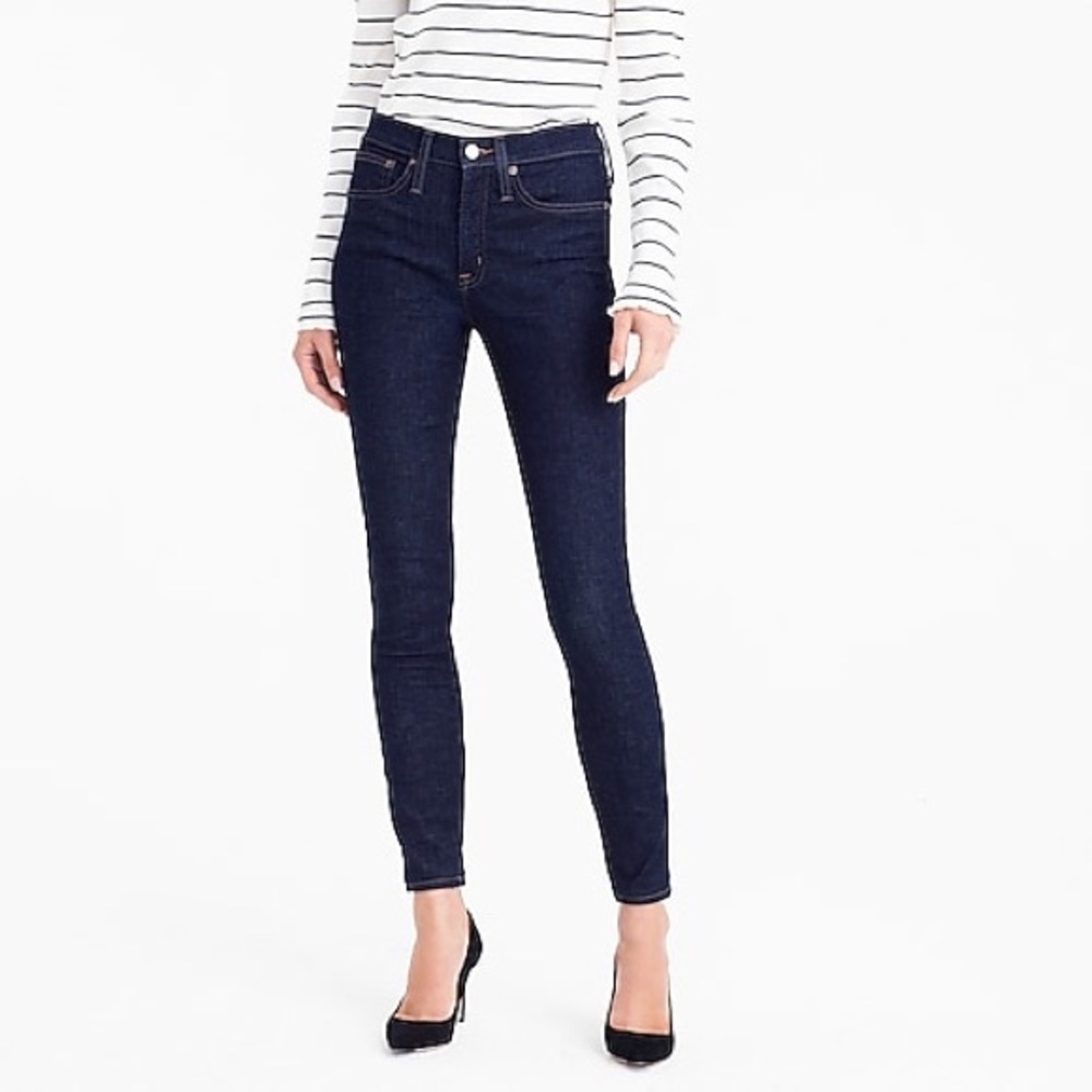 J.CREW 9” High-Rise Toothpick Jeans